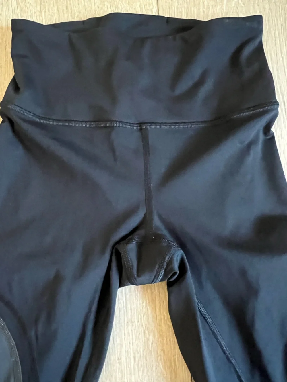 lululemon Color Me Ombré Tights Black Gray Mesh Leggings women’s Sz 2